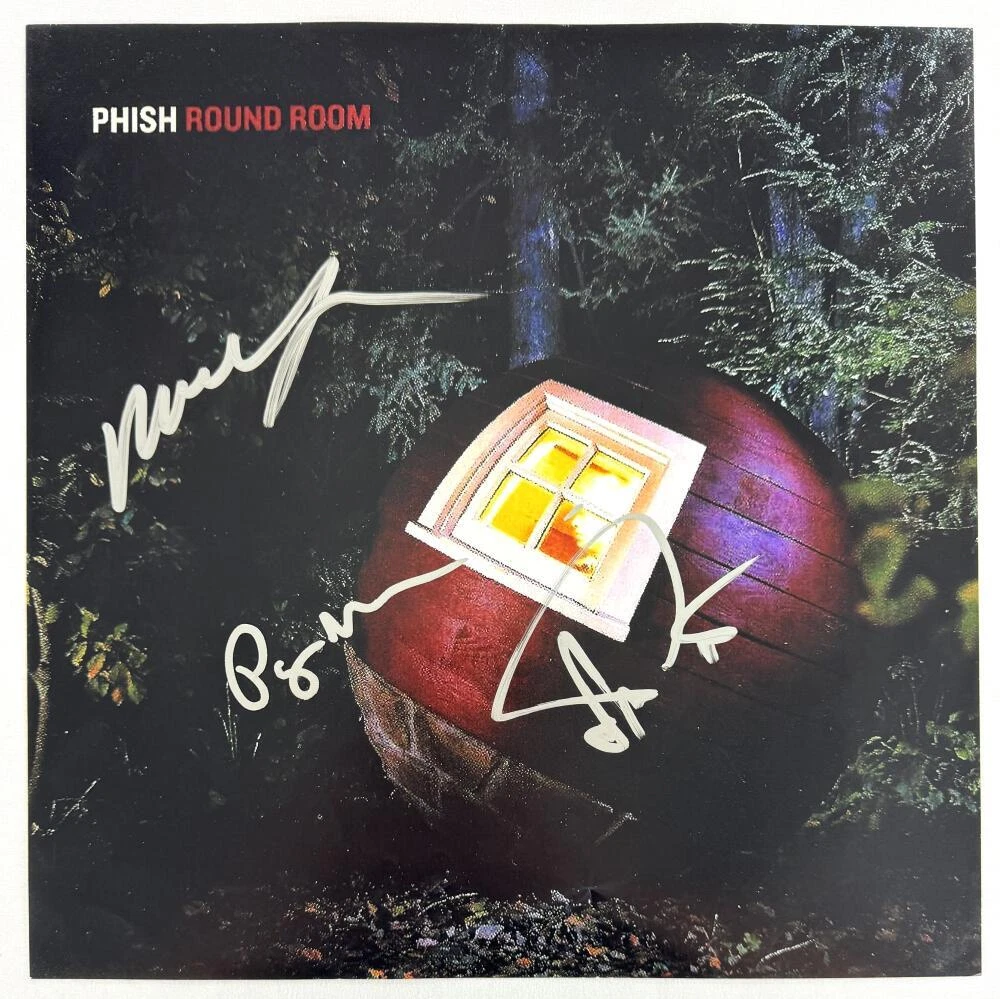 Phish Band x3 Signed Autograph 12x12 Round Room Album LP Flat - Trey Mike & Page