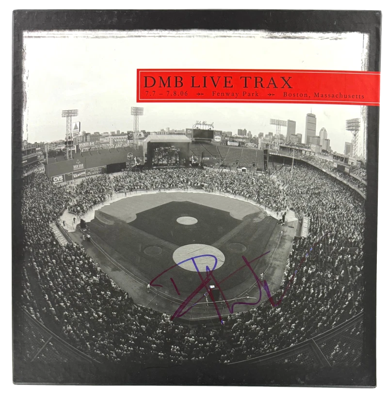 Dave Matthews Signed Autograph DMB Live Trax Fenway Park Album Boxed Set Beckett