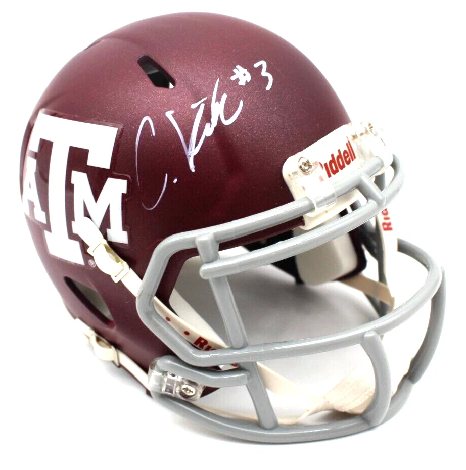 Christian Kirk Signed Texas A&M Aggies Jaguars Mini Helmet w/Beckett BL52577