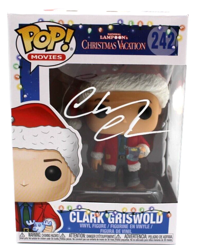 Chevy Chase Signed Clark Griswold National Lampoon's #242 Funko Pop w/JSA COA