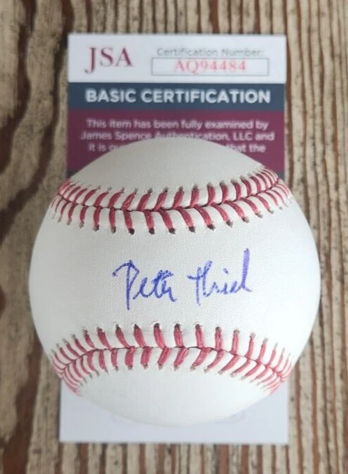 PETER THIEL SIGNED OMLB BASEBALL W/ JSA COA #AQ94484 PAYPAL PALANTIR ELON MUSK COLLECTIBLE MEMORABILIA