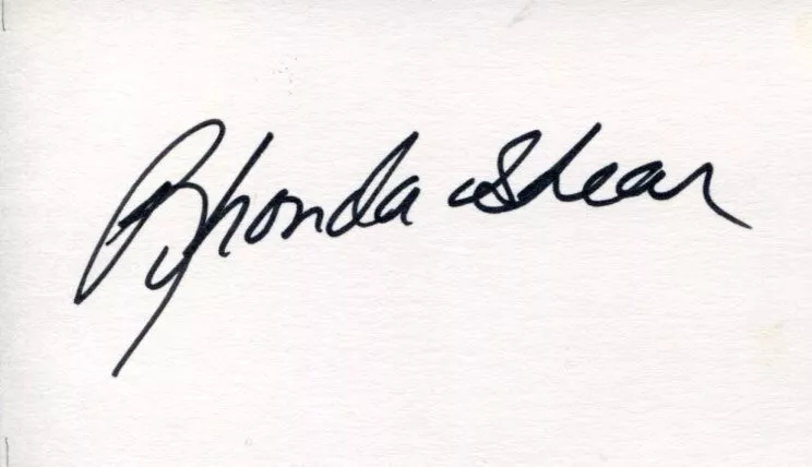 Rhonda Shear B-Movie Scream Queen Signed Autograph