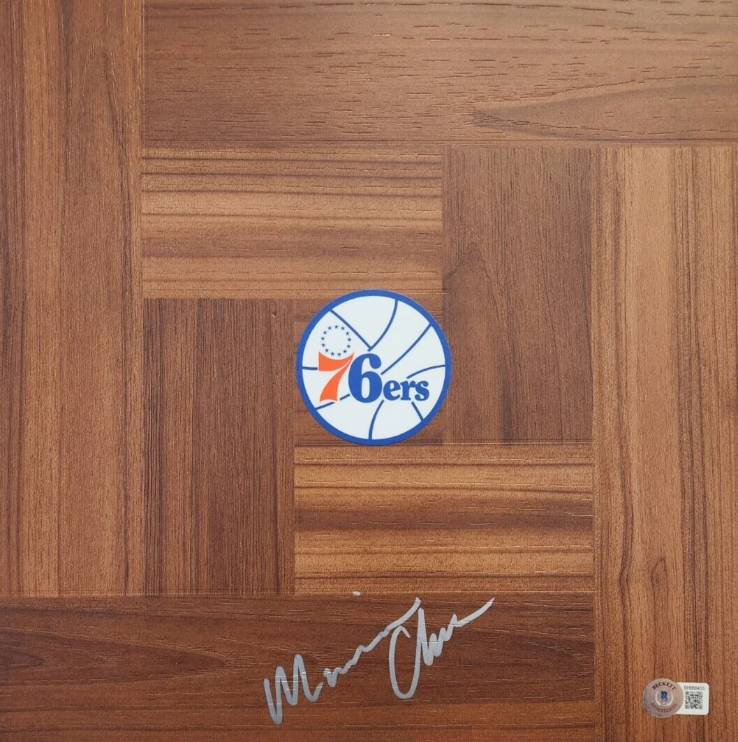 Maurice Cheeks Signed Floorboard w/ BAS COA Philadelphia 76ers Beckett 2