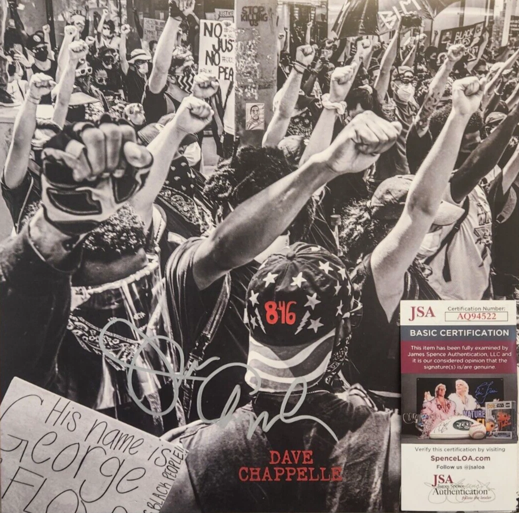 Dave Chappelle Signed 8:46 Album w/ JSA COA #AQ94522 Vinyl George Floyd