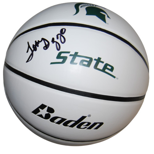 TOM IZZO SIGNED (MICHIGAN STATE SPARTANS) F/S LOGO BASKETBALL PSA/DNA AN61727 COLLECTIBLE MEMORABILIA
