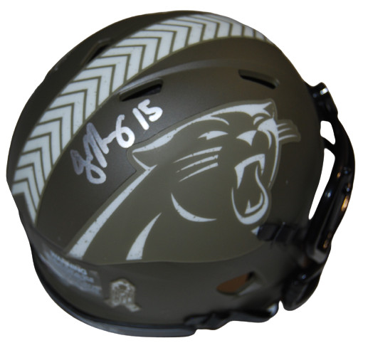 JONATHAN MINGO signed (CAROLINA PANTHERS) Salute mini helmet PSA/DNA AN61440