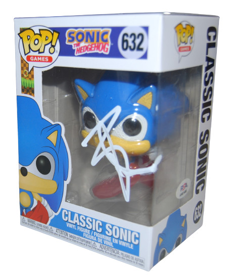 BEN SCHWARTZ signed (SONIC THE HEDGEHOG) Classic #632 Funko Pop PSA/DNA AN61485