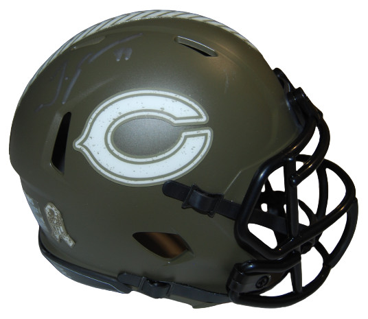 TREMAINE EDMUNDS signed (CHICAGO BEARS) mini football helmet PSA/DNA AN61427