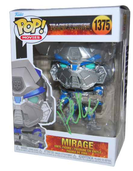 PETE DAVIDSON signed (TRANSFORMERS) Mirage #1375 Funko Pop PSA/DNA AN61453