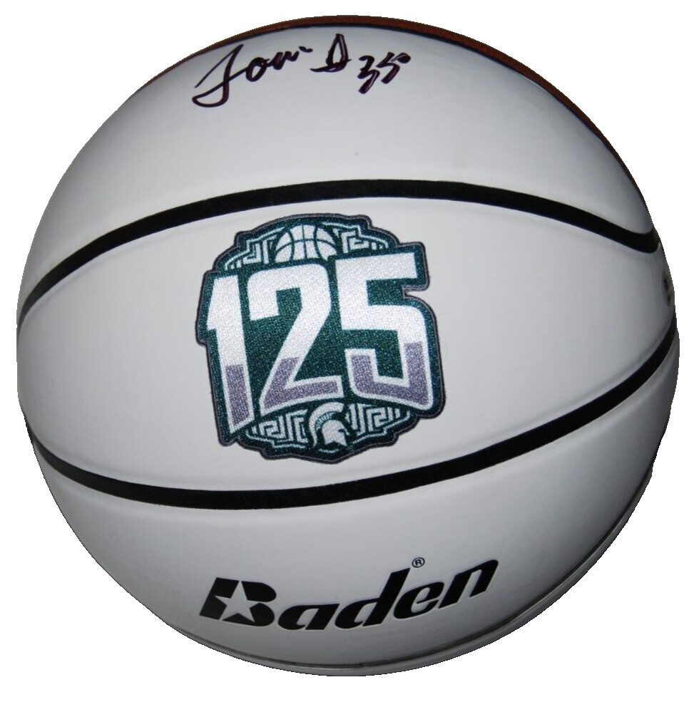 TOM IZZO SIGNED (MICHIGAN STATE SPARTANS) F/S LOGO BASKETBALL PSA/DNA AN61728 COLLECTIBLE MEMORABILIA