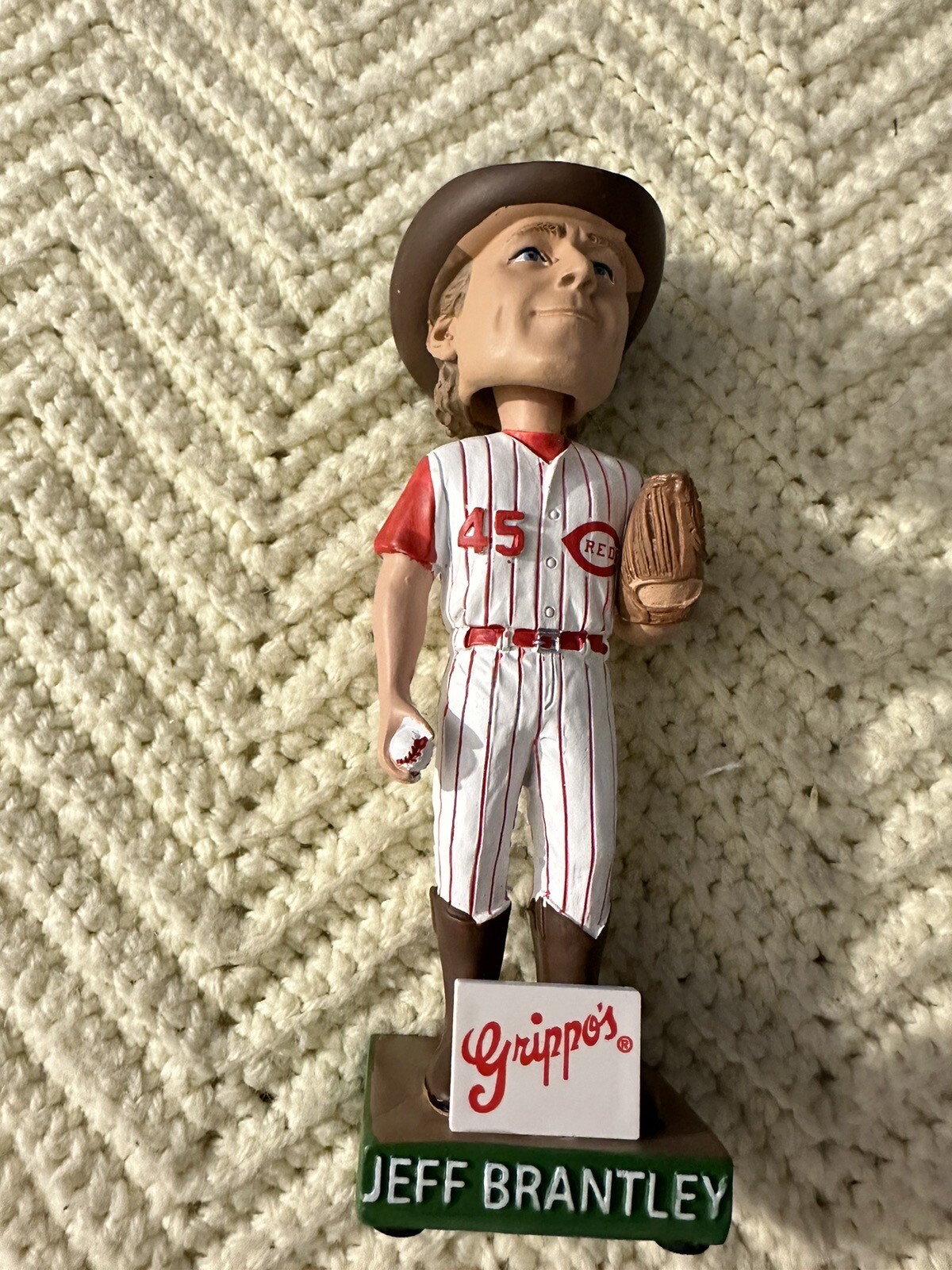 CINCINNATI REDS Jeff Brantley Signed Bobblehead SGA 2022 The Cowboy Autographed