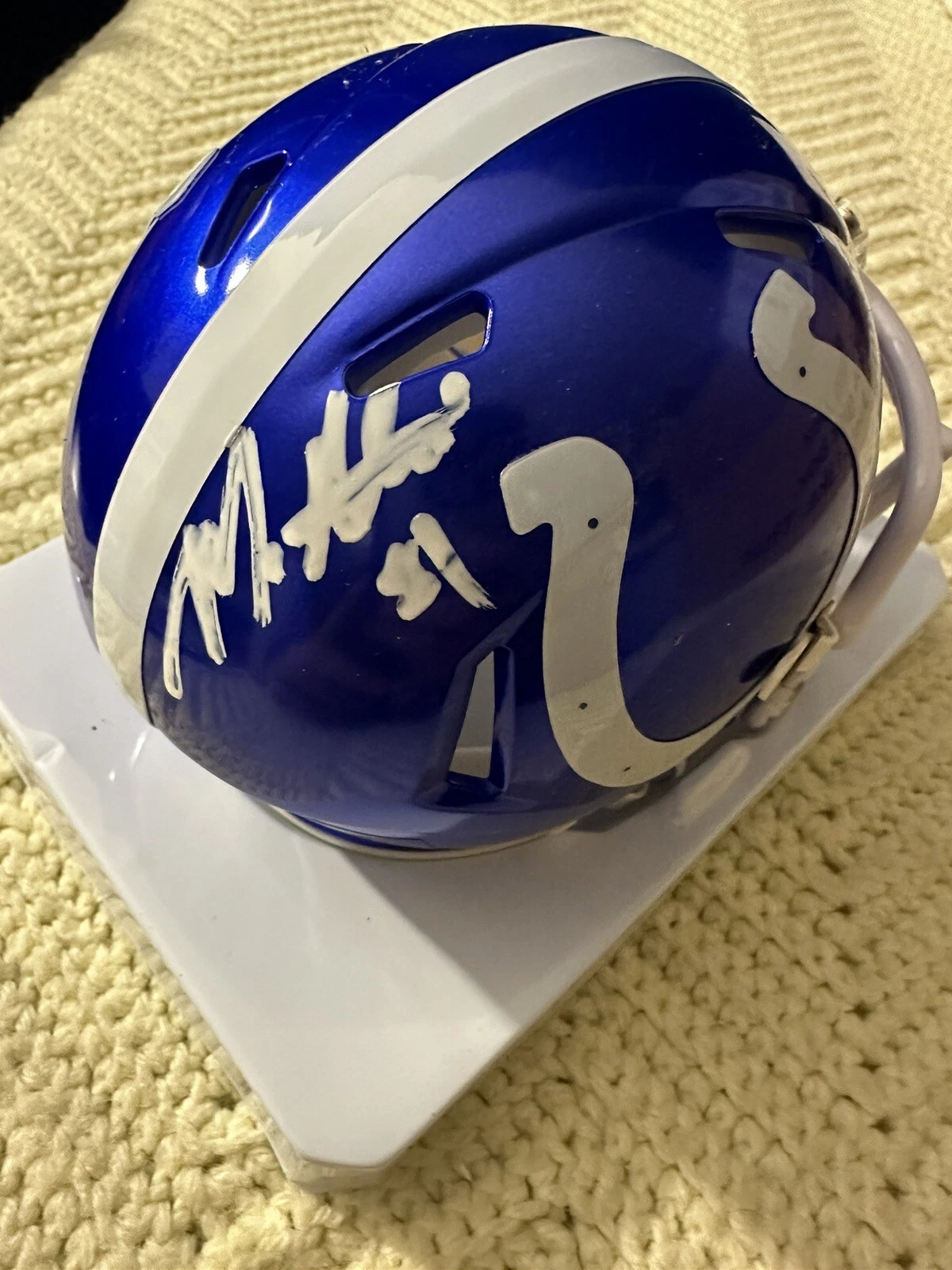Mo Alie Cox Signed Indianapolis Colts Mini Helmet Autographed