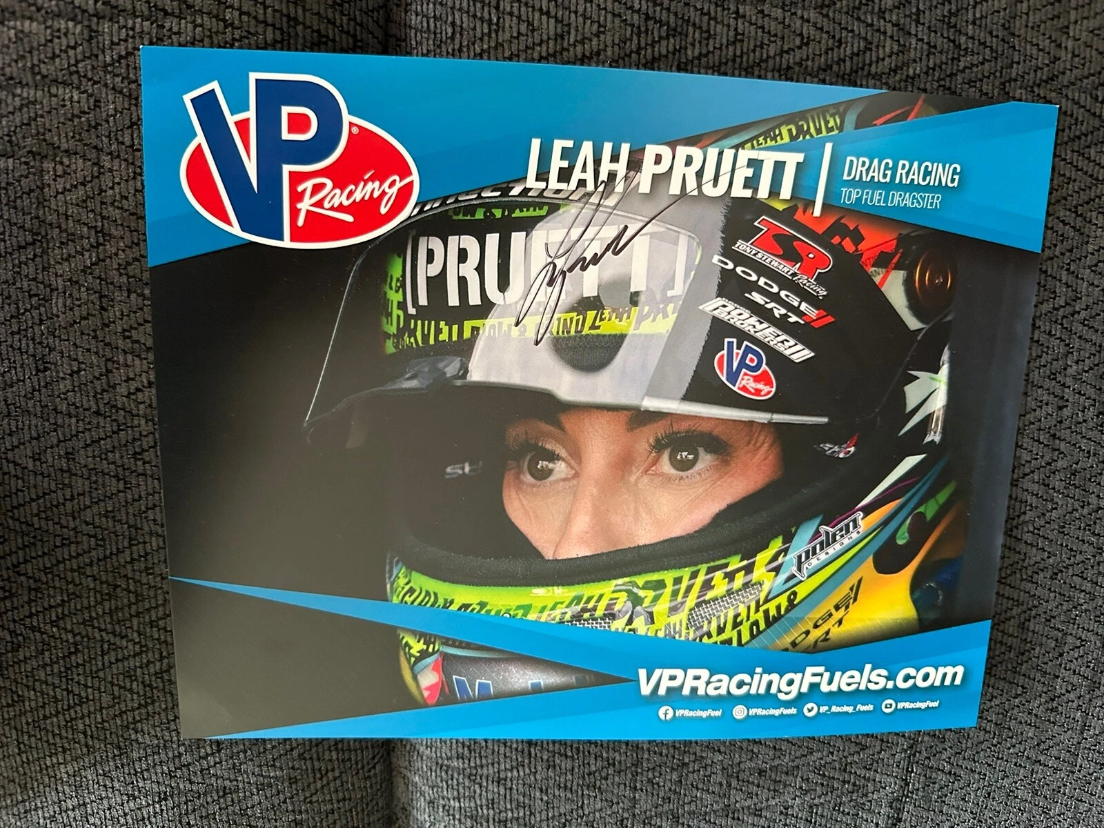 Leah Pruett Signed Promo Card Nhra Drag Racing 2023 VP Racing Pri Show Rare