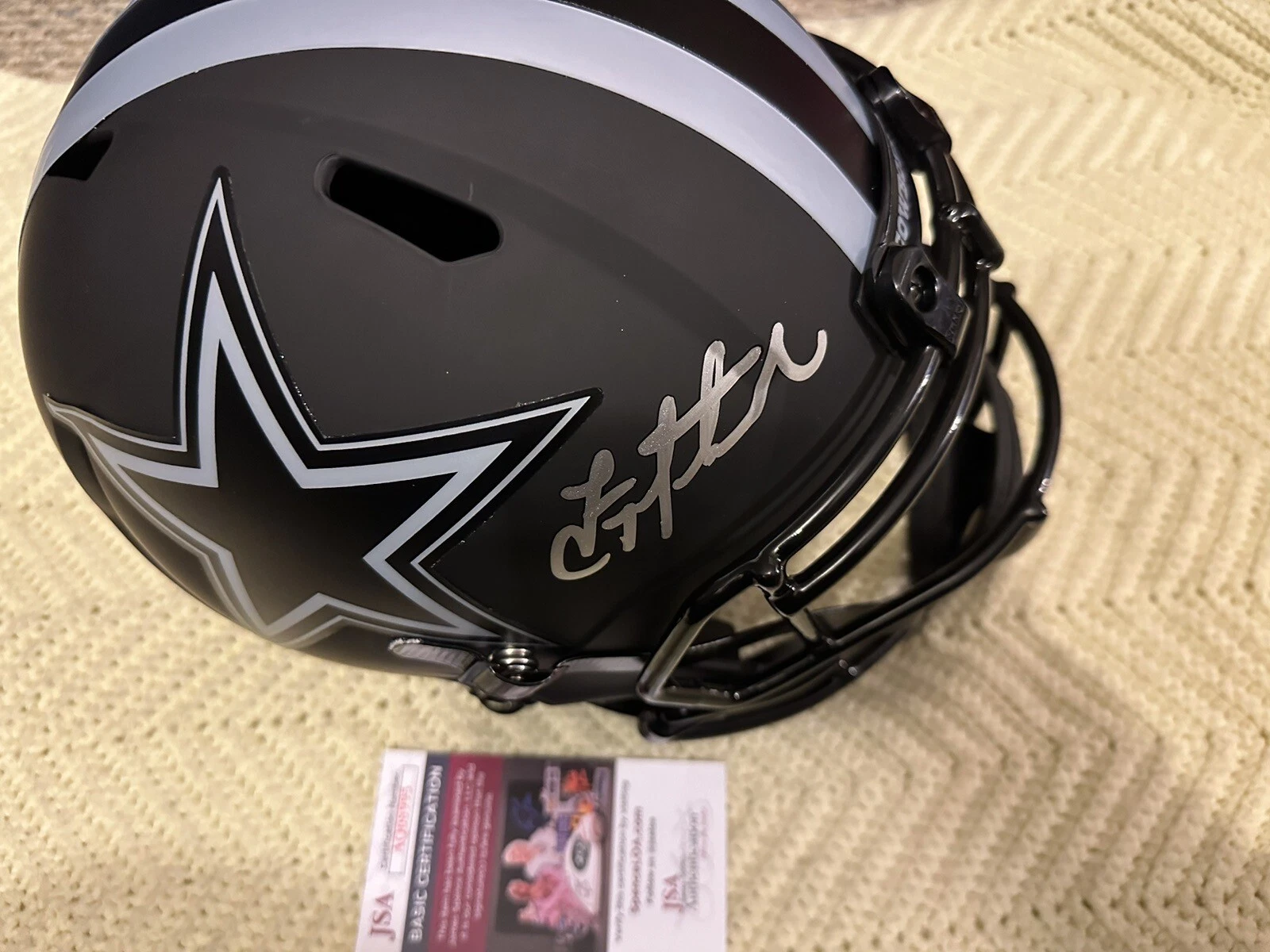 Troy Aikman Signed Full Size Helmet F/S JSA Authentication COA Dallas Cowboys