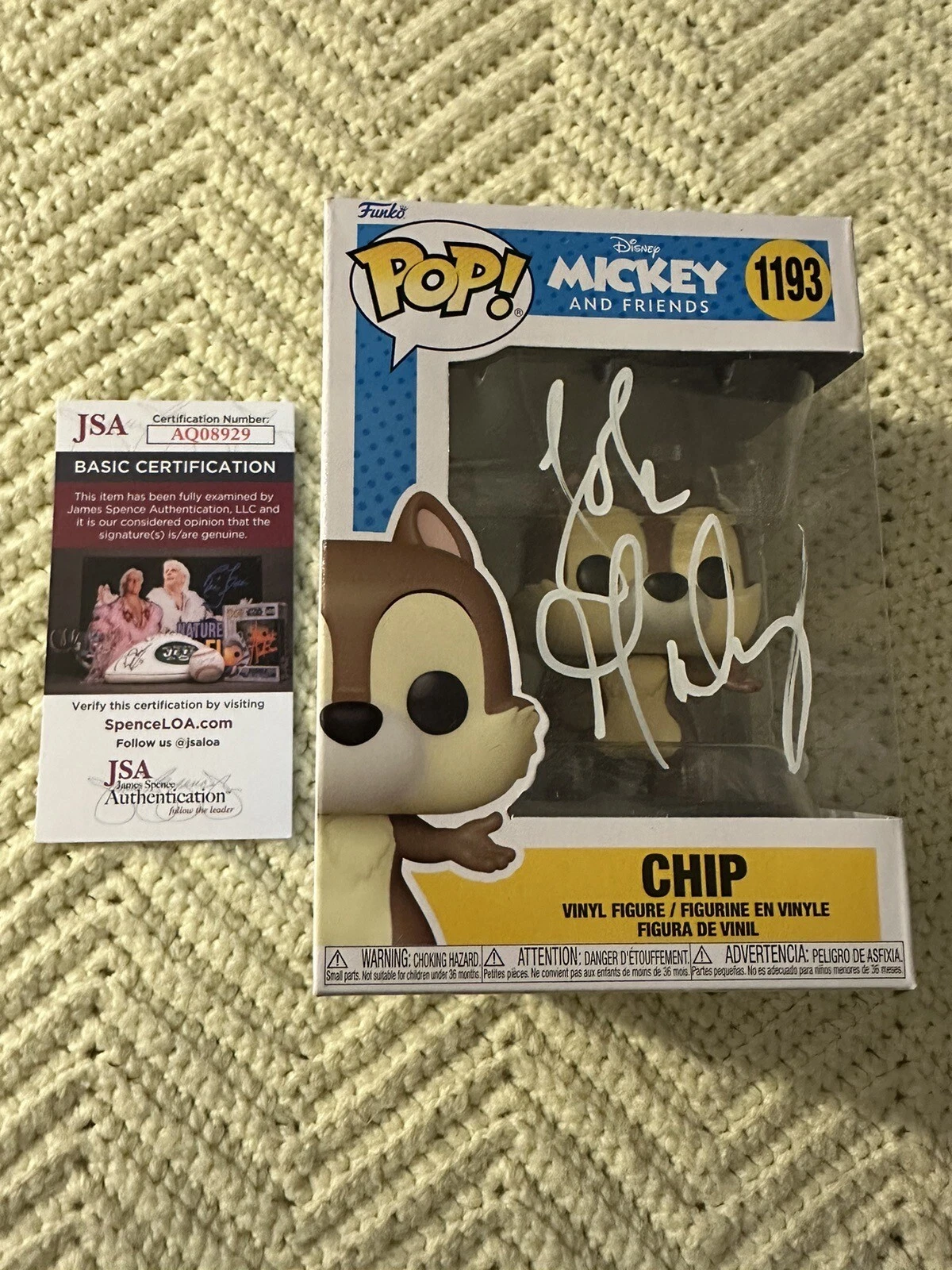 John Mulaney Signed Funko Pop JSA Authenticated COA Chip & Dale Rescue Rangers