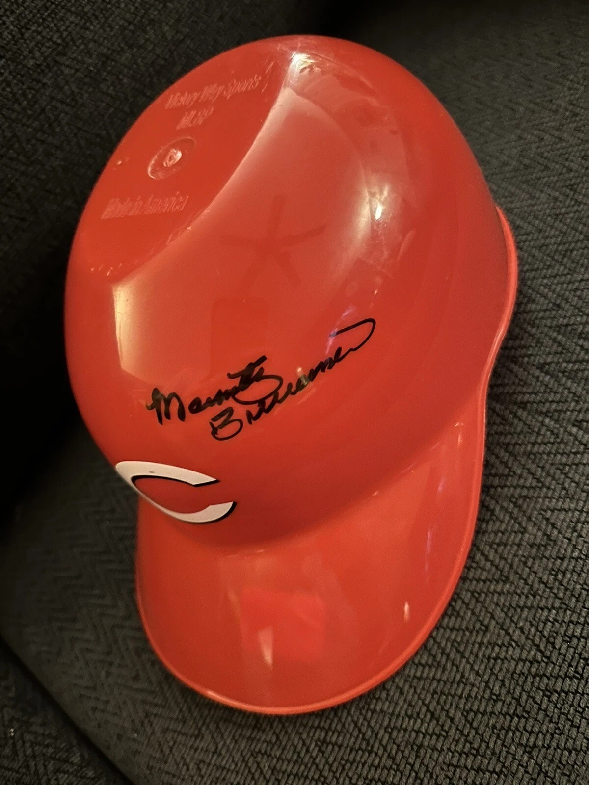 Marty Brennaman Cincinnati Reds Signed Replica Full Size Helmet Autographed