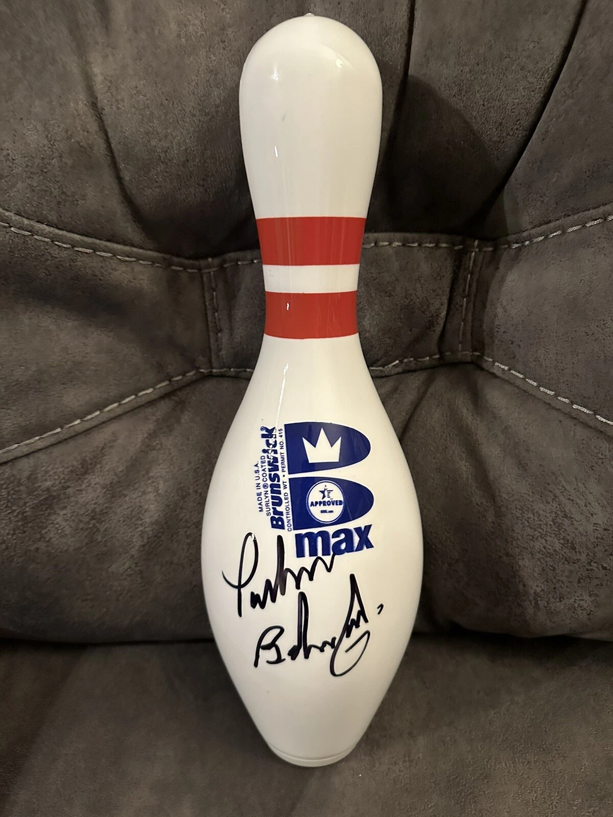 Parker Bohn III Brunswick PBA Signed Unused Bowling Pin Autographed Unique
