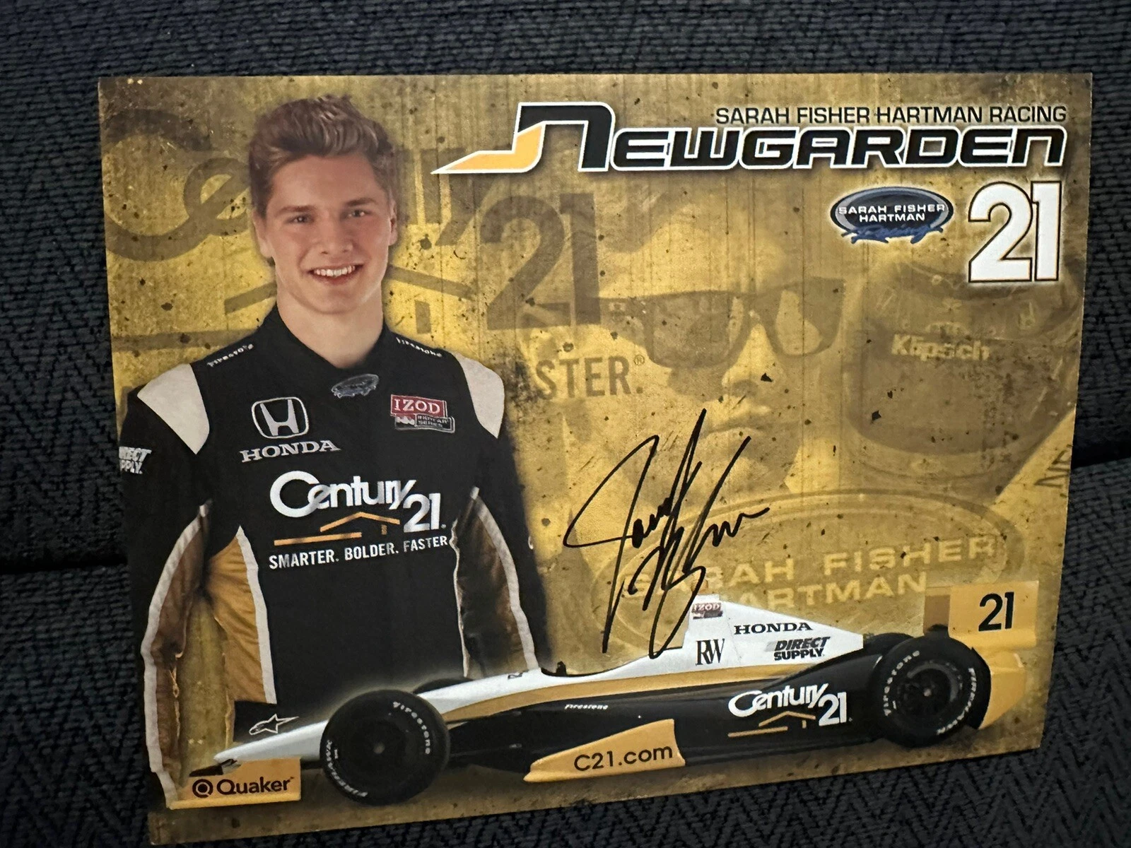Josef Newgarden Indianapolis Indy 500 Signed Car Promo Card Autographed
