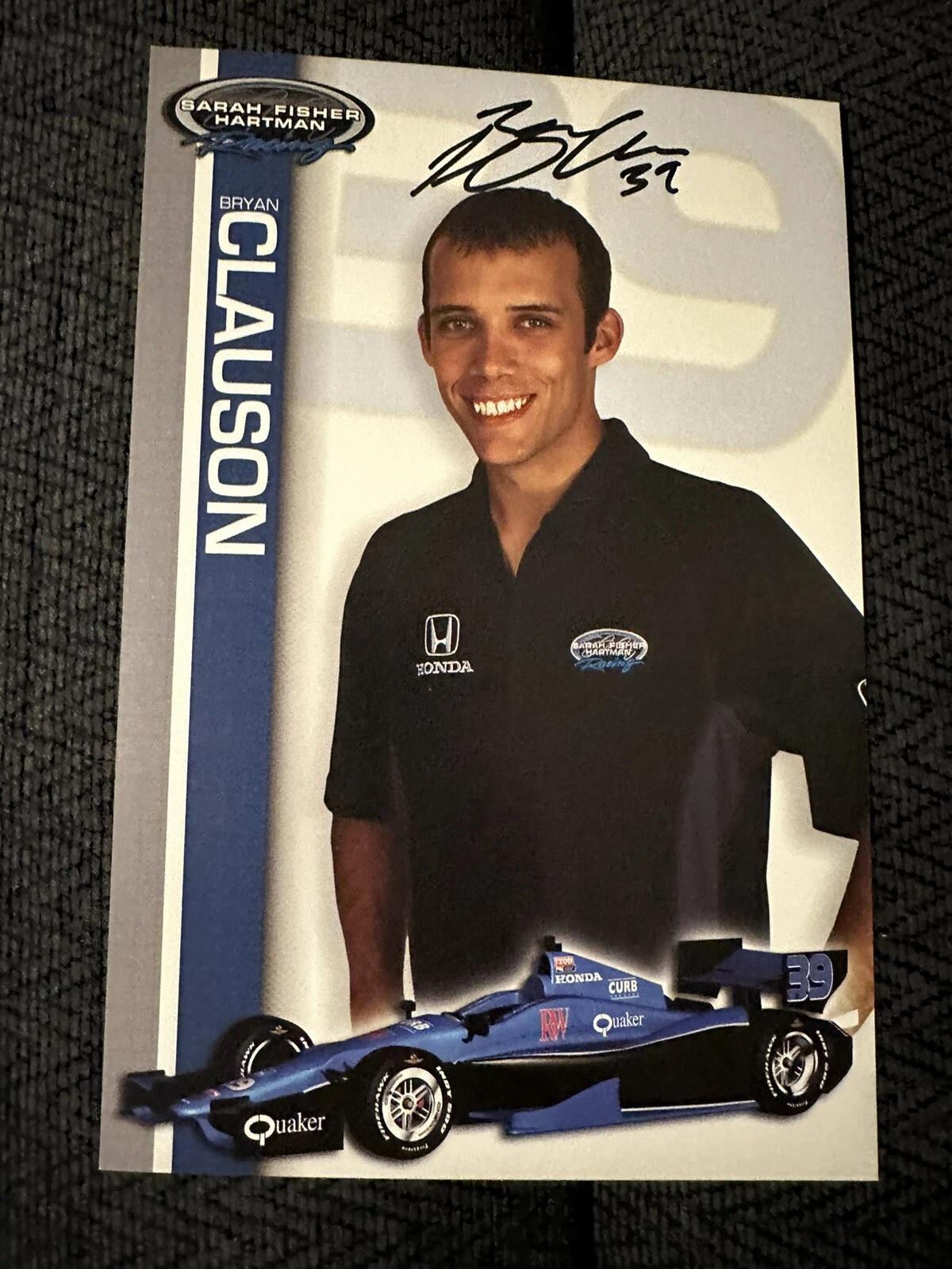 Bryan Clauson Indianapolis Indy 500 Signed Car Promo Card Autographed