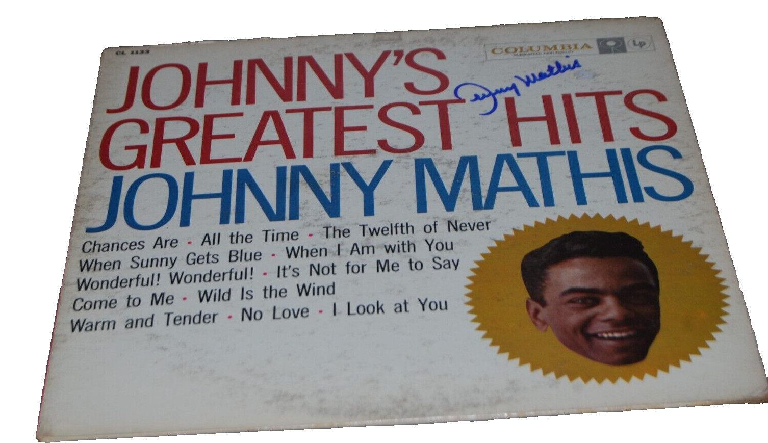JOHNNY MATHIS signed (GREATEST HIT'S) Vinyl Album Record BECKETT BAS BM02722