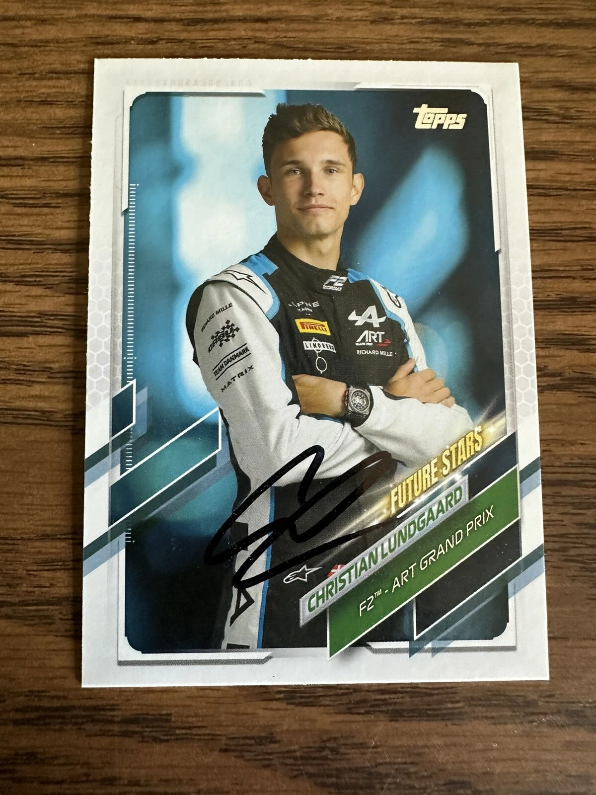 Signed Trading Card Indy 500 Car Indianapolis Christian Lundgaard Formula 1 F1