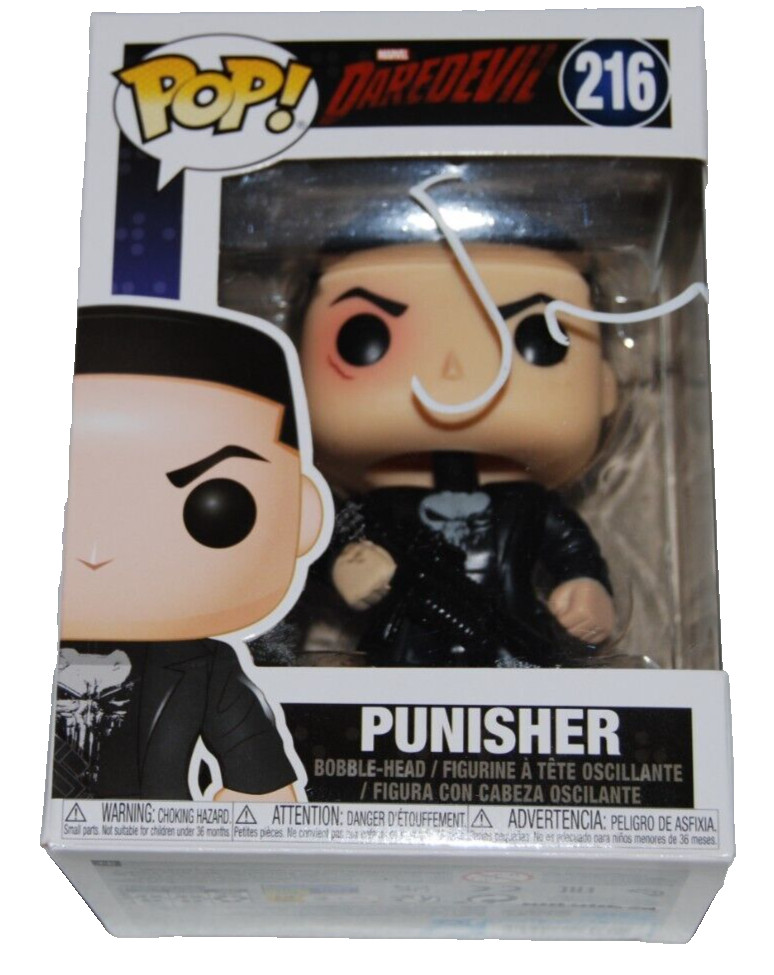 JON BERNTHAL signed (THE PUNISHER) Daredevil #216 Funko Pop BECKETT BAS BM39111