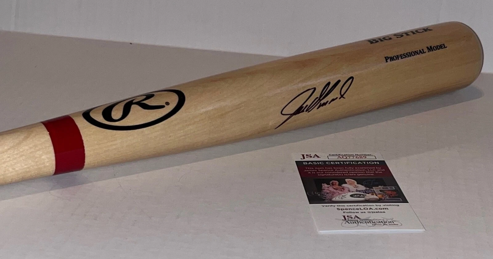 Joe Girardi New York Yankees signed Full Size Rawlings Bat autographed JSA
