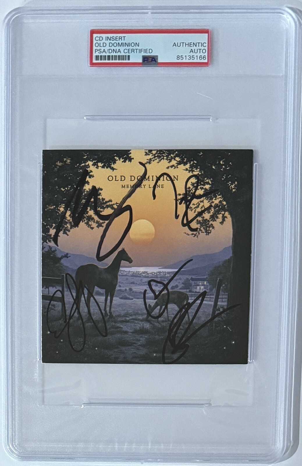 ENTIRE BAND SIGNED Memory Lane Old Dominion AUTOGRAPHED CD Cover PSA DNA COA