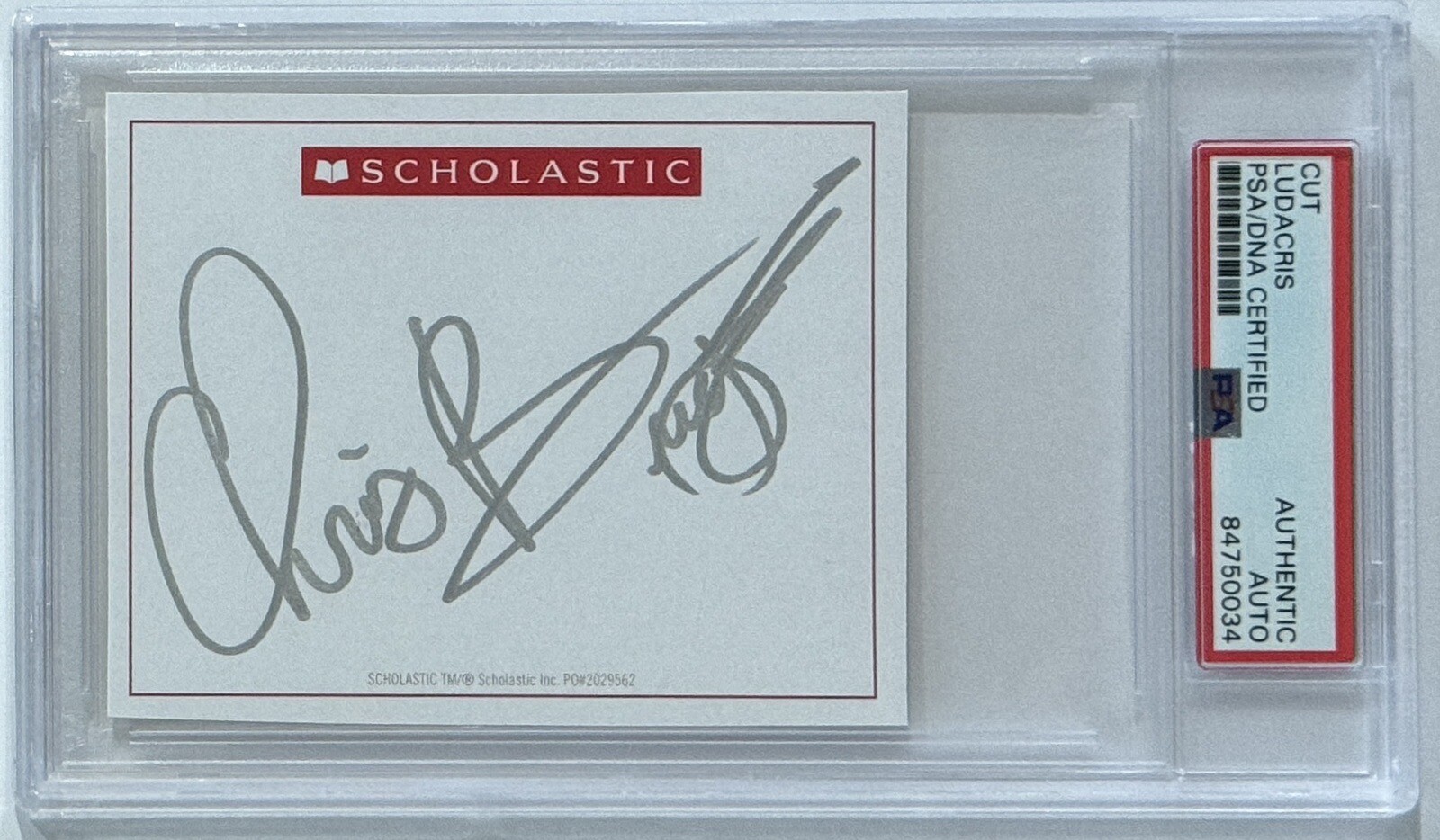 LUDACRIS Chris Bridges Full Name SIGNED BOOKPLATE AUTOGRAPH PSA DNA Certified