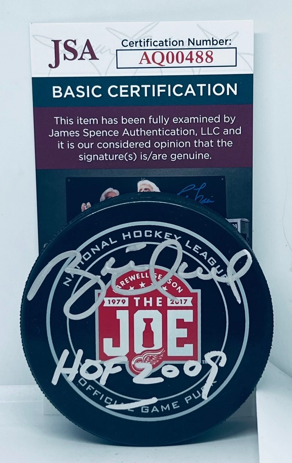 Brett Hull signed Detroit Red Wings 