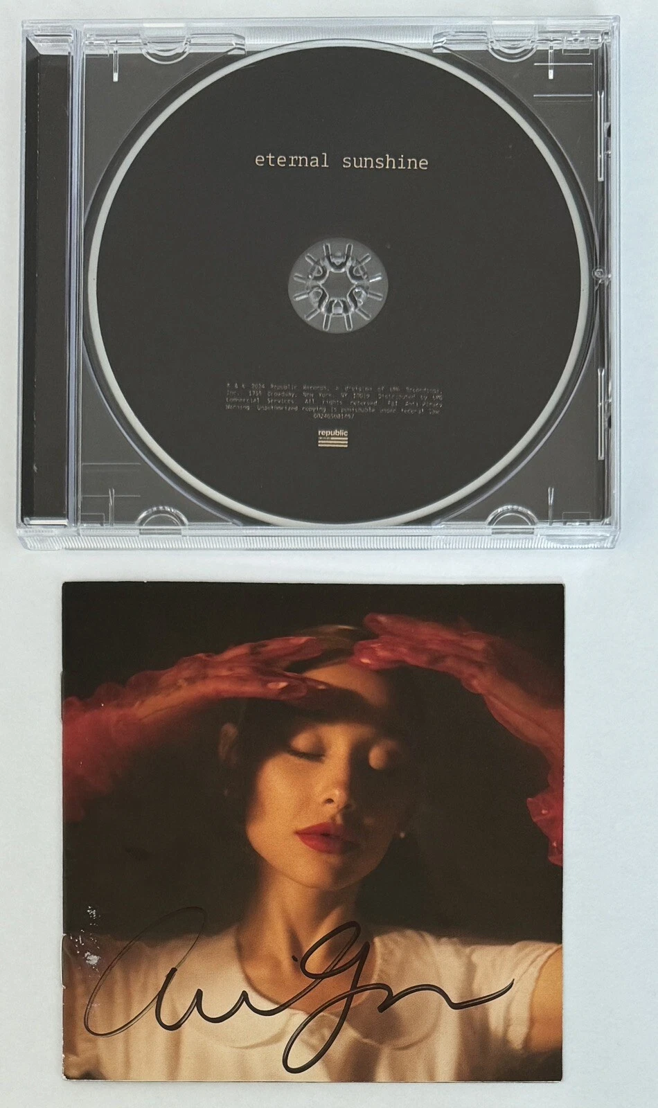 Ariana Grande SIGNED Eternal Sunshine Autographed CD FULL SIG BAS Beckett COA