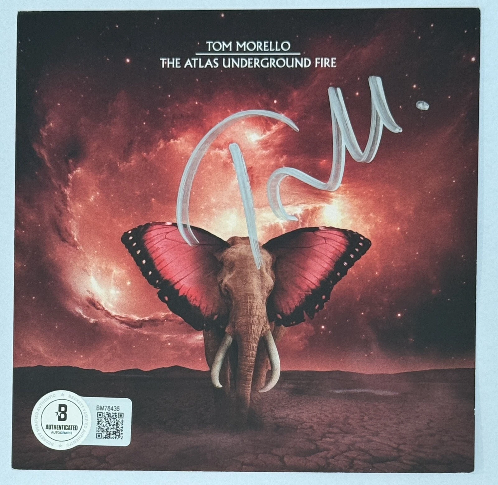 Rage Against The Machine Tom Morello Signed Autographed CD Card Beckett BAS COA