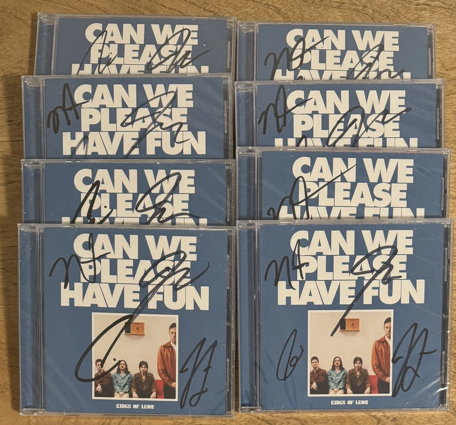 SIGNED Kings of Leon Can We Please Have Fun CD AUTOGRAPHED & IN HAND SEALED NEW