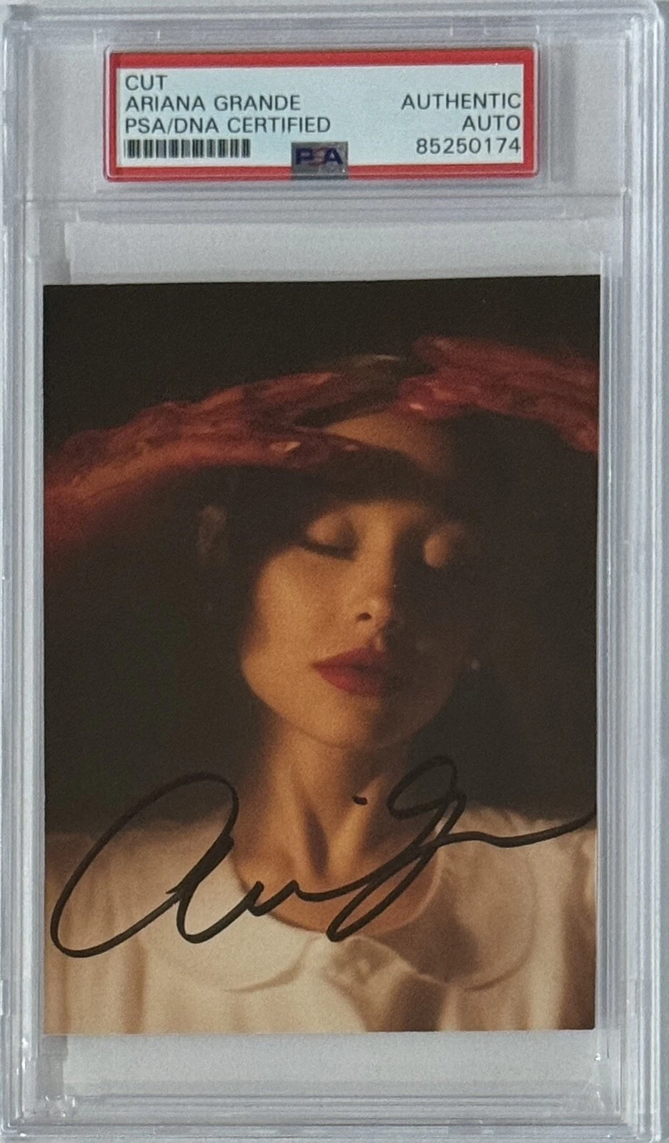 Ariana Grande SIGNED FULL NAME Album Picture Autographed PSA DNA COA Certified