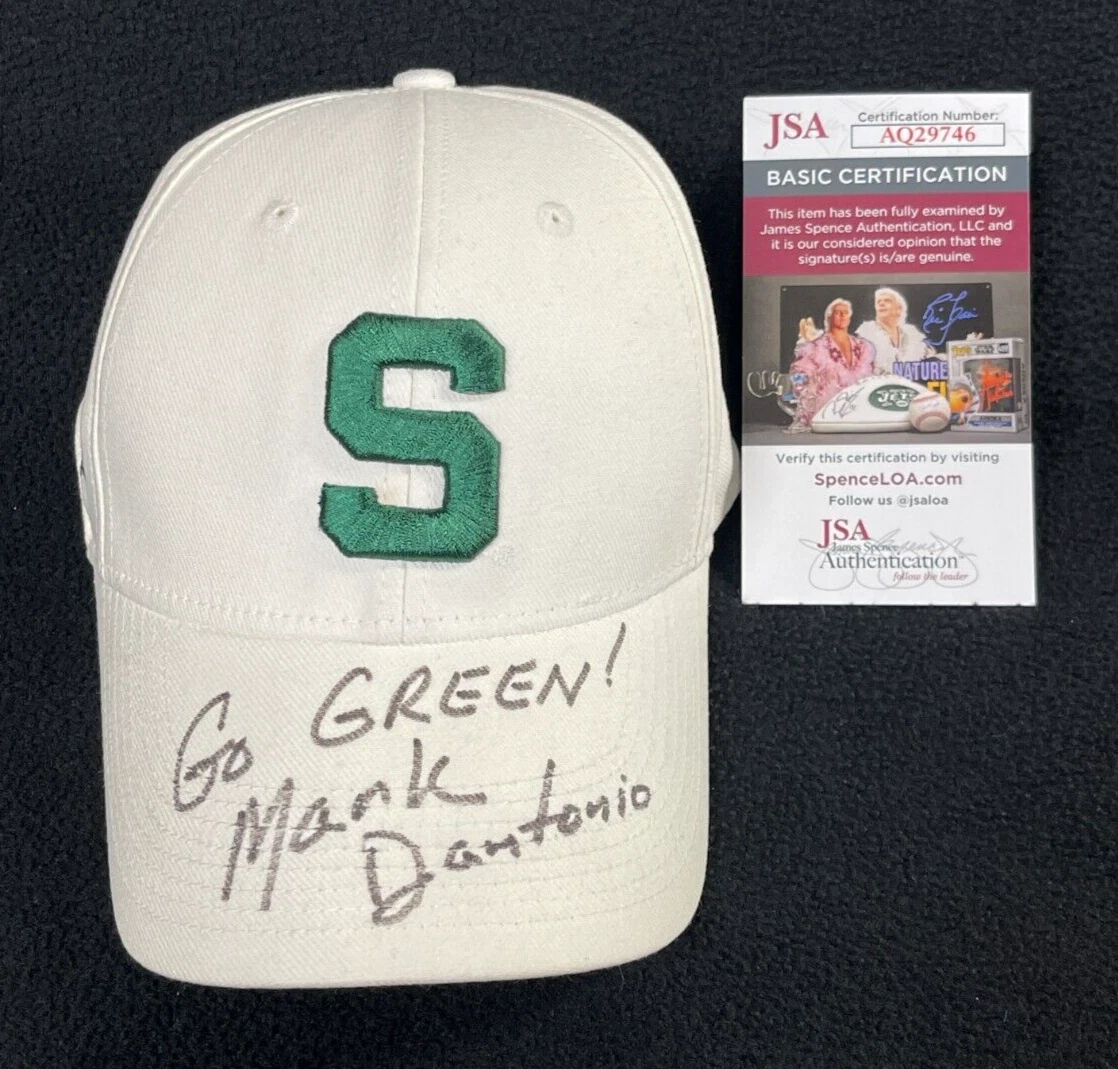 Mark Dantonio Signed & Inscribed Michigan State Spartans Nike Hat JSA COA