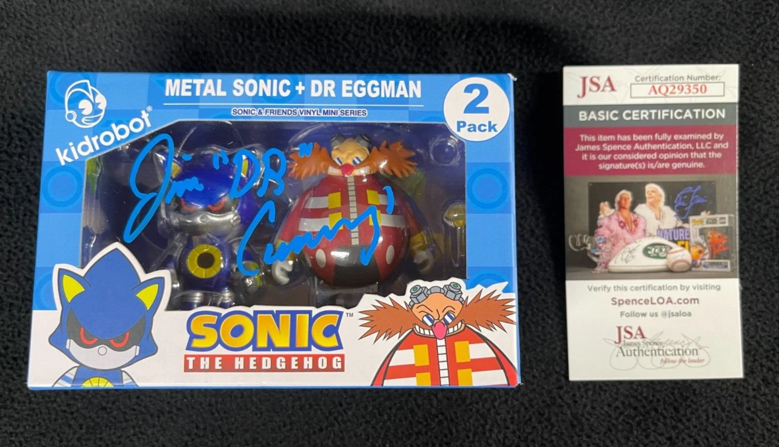 Jim Cummings Signed Dr Eggman Sonic The Hedghehog Action Figure Robotnik JSA COA