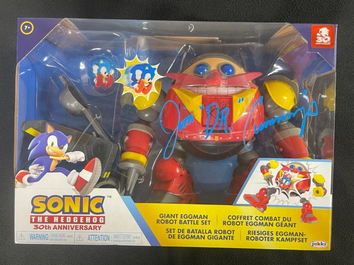 Jim Cummings Signed Sonic The Hedghehog Giant Dr Eggman Figure Robotnik JSA COA