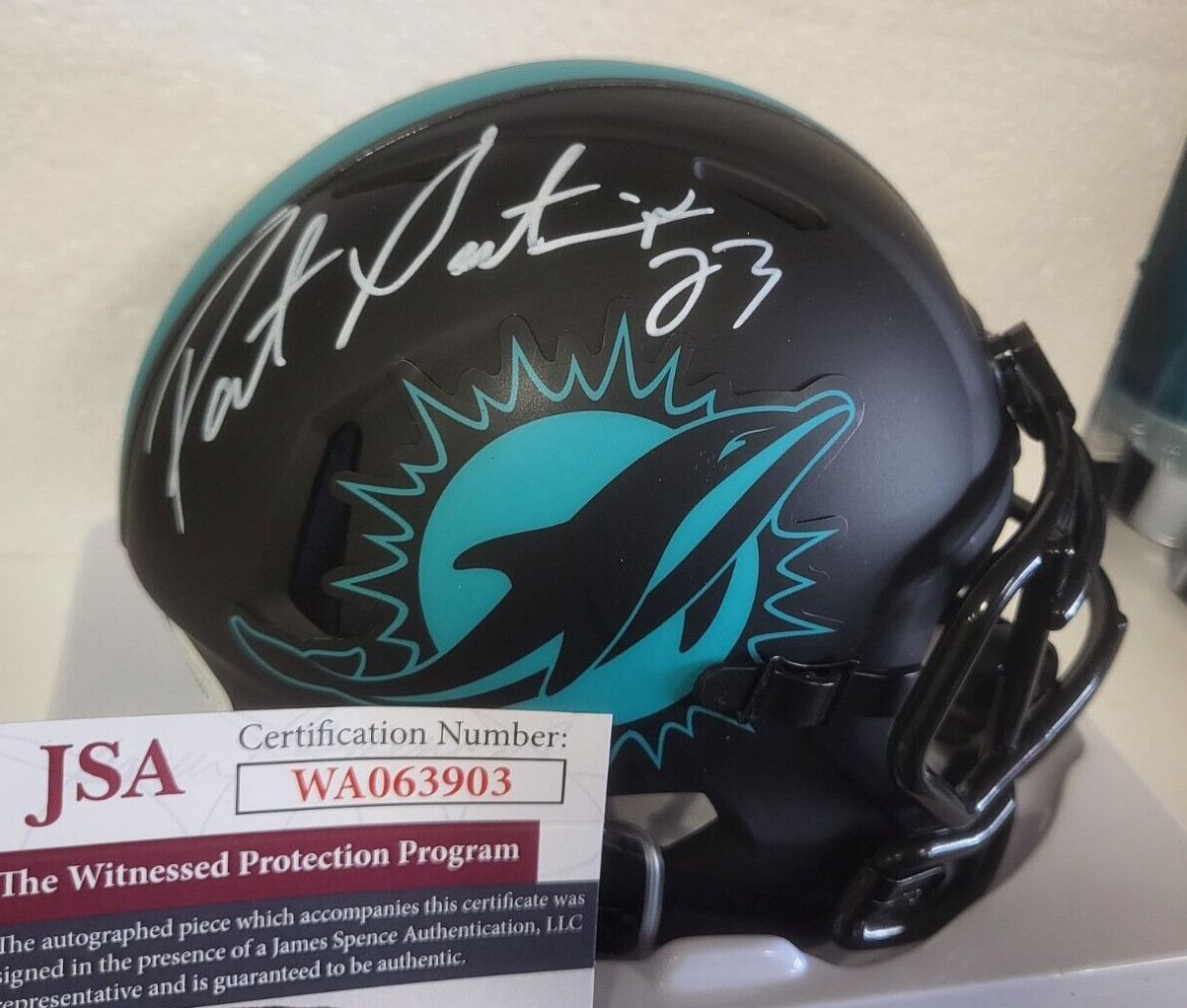PATRICK SURTAIN MIAMI DOLPHINS SIGNED AUTO ECLIPSE MINI HELMET JSA #WA063903
