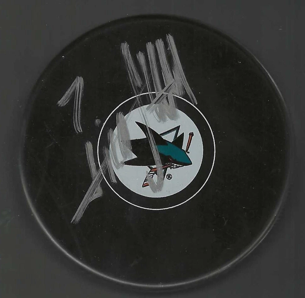 Nico Sturm Signed San Jose Sharks Puck