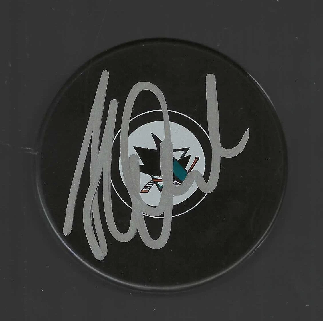 Nikita Okhotiuk Signed San Jose Sharks Puck