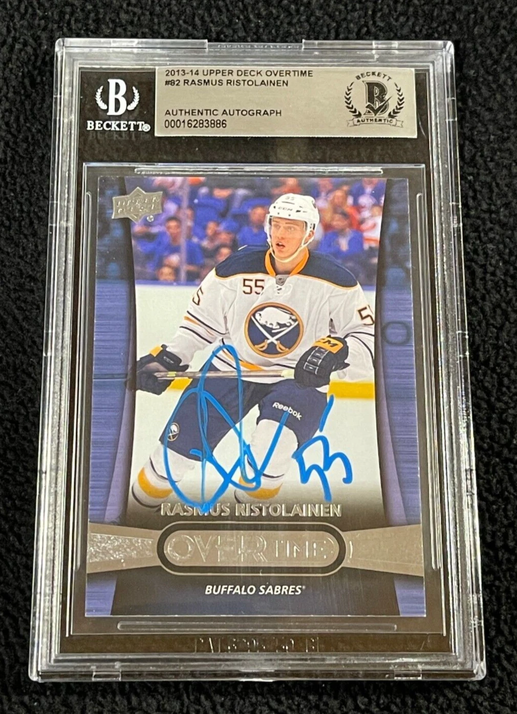 Rasmus Ristolainen Signed 2013/14 Upper Deck Overtime Rookie Card BAS Certified