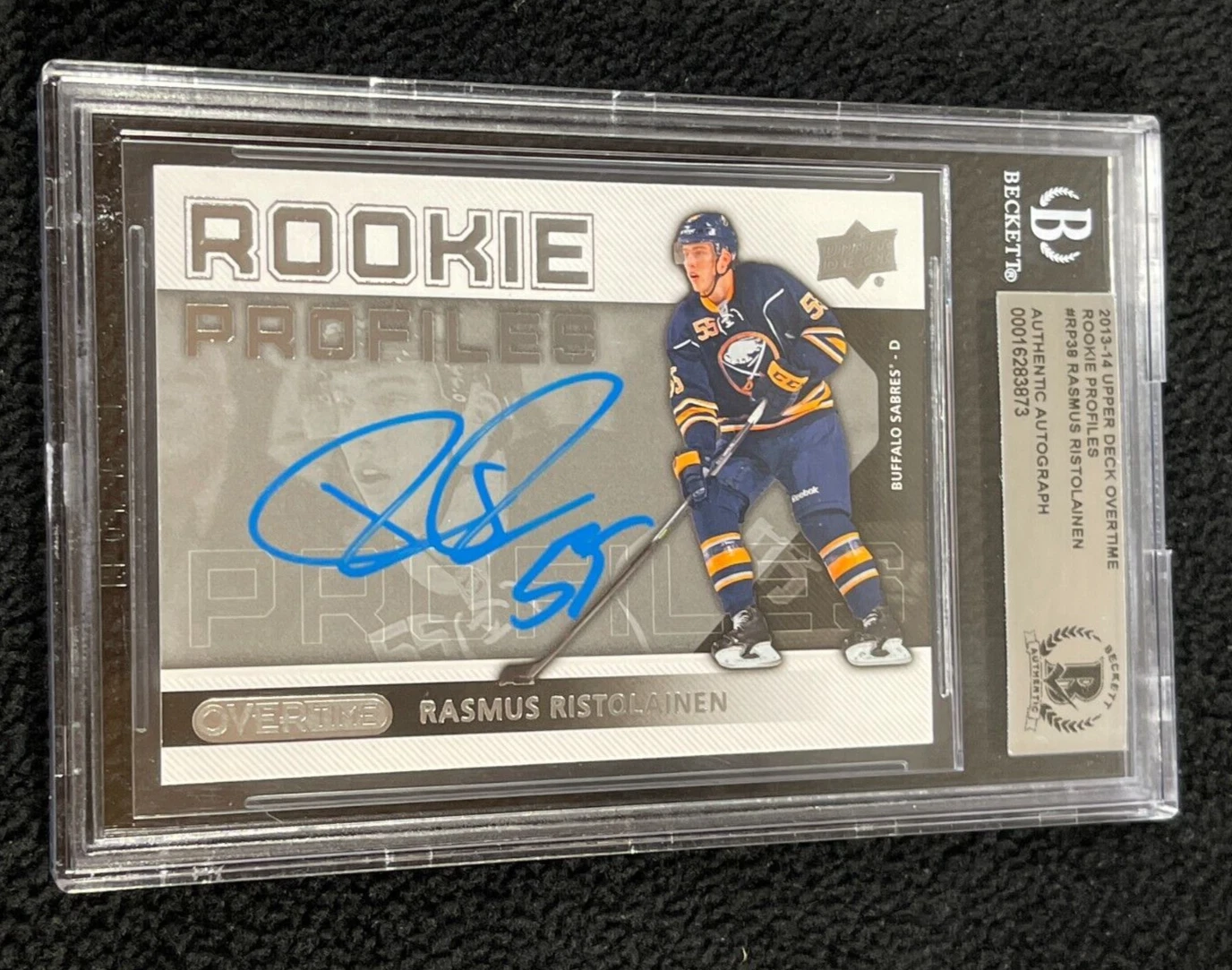 Rasmus Ristolainen Signed 2013/14 Upper Deck Overtime Rookie Card BAS Certified