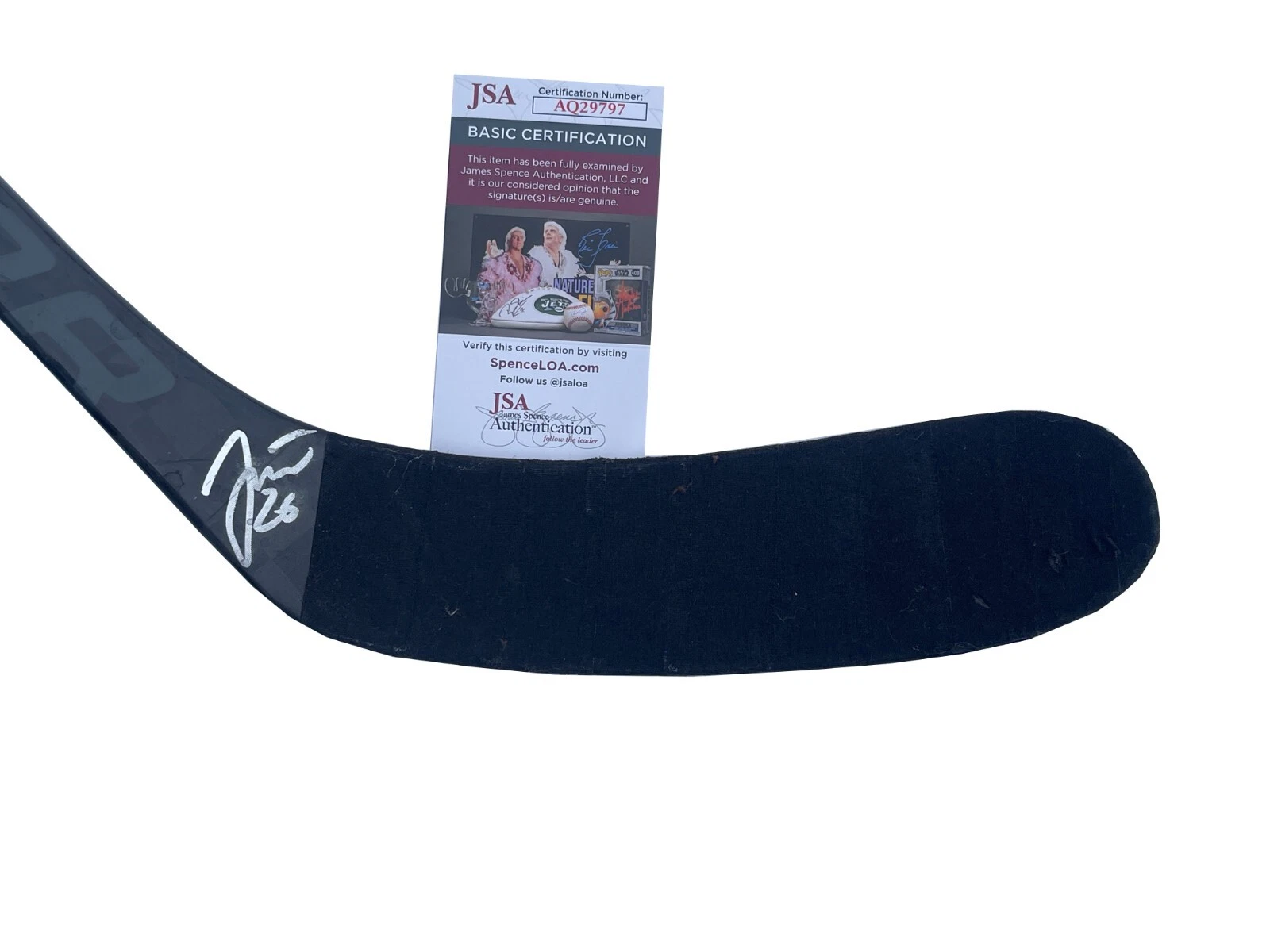 TOMAS JURCO SIGNED DETROIT RED WINGS GAME USED BAUER HOCKEY STICK JSA COA COLLECTIBLE MEMORABILIA