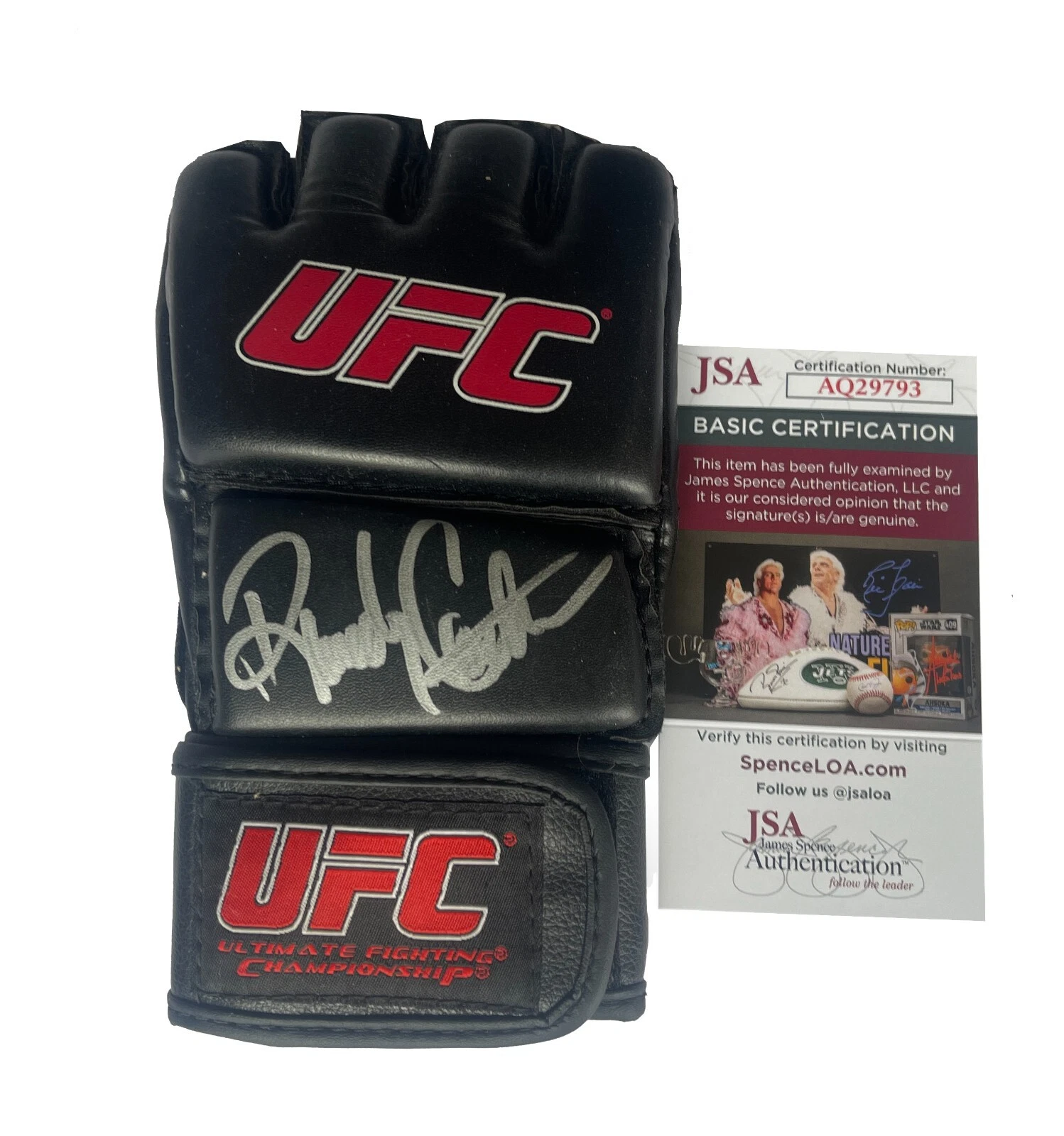 Randy Couture Signed UFC Glove JSA COA MMA