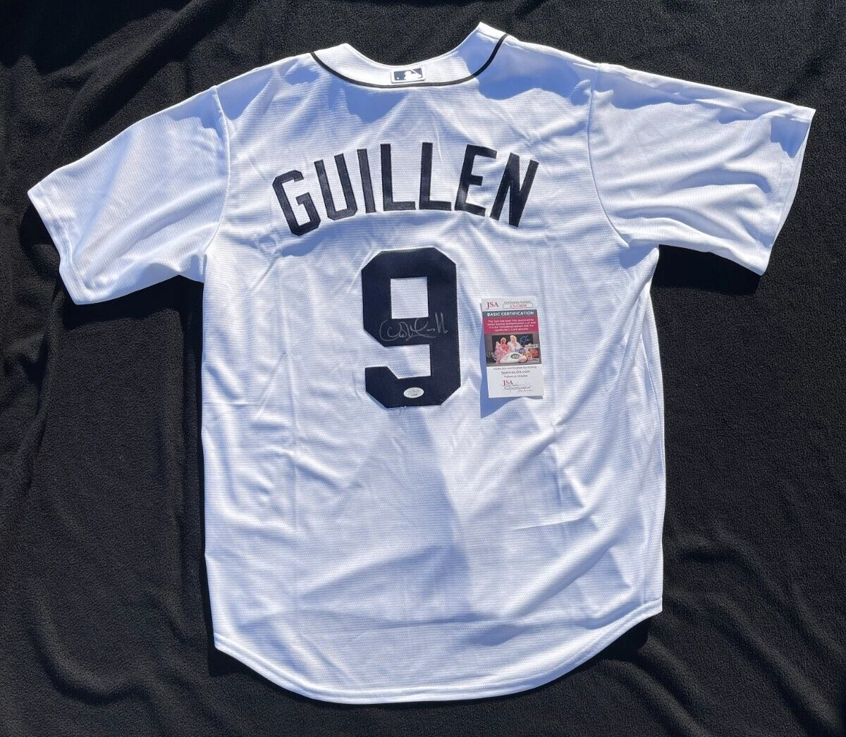 Carlos Guillen Signed Detroit Tigers Nike Jersey Size L JSA COA
