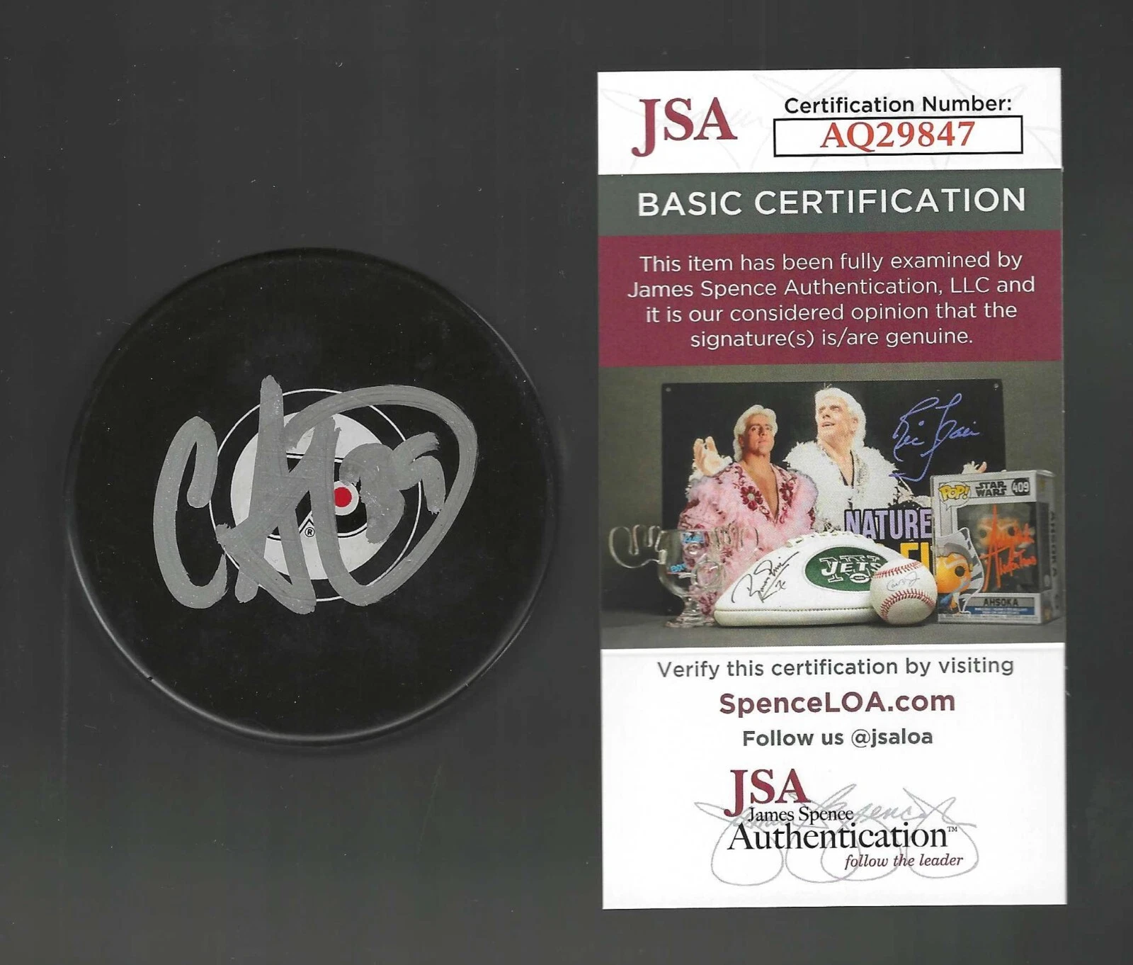 Cam Atkinson Signed Philadelphia Flyers Puck JSA COA