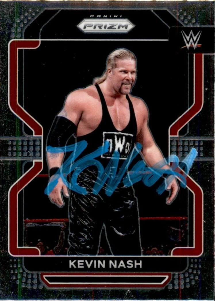 Kevin Nash Signed 2022 Panini Prizm WWE Card #113