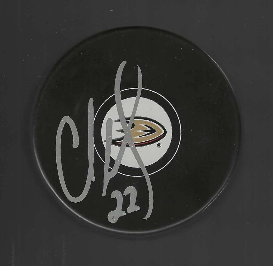 Chris Kelly Signed Anaheim Ducks Puck