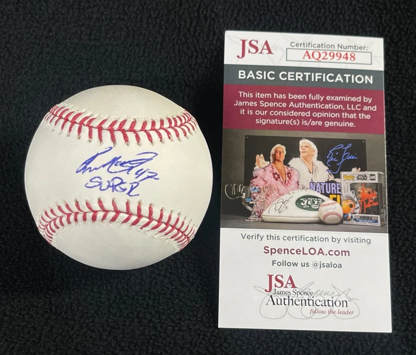Ivan Nova Signed & Inscribed New York Yankees OML Baseball JSA COA