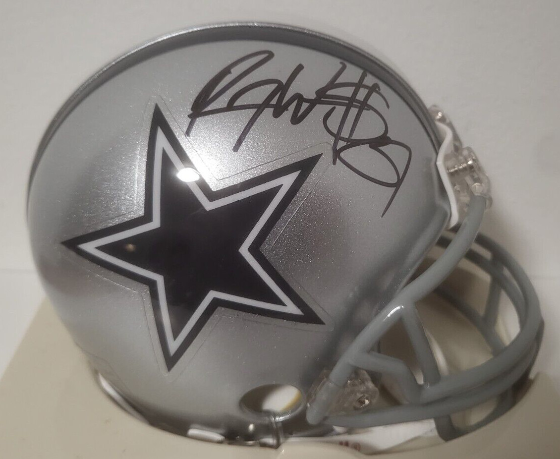 ROY WILLIAMS DALLAS COWBOYS SIGNED AUTOGRAPHED AUTO RIDDELL MINI HELMET W/COA